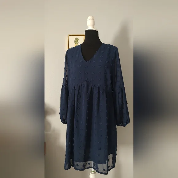 Miholl dress Women V Neck Long Sleeve Style Flowy Summer Size Small Good Cond - Picture 2 of 9